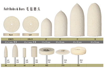 - Felt Cone & Burs - Felt Cone & Burs